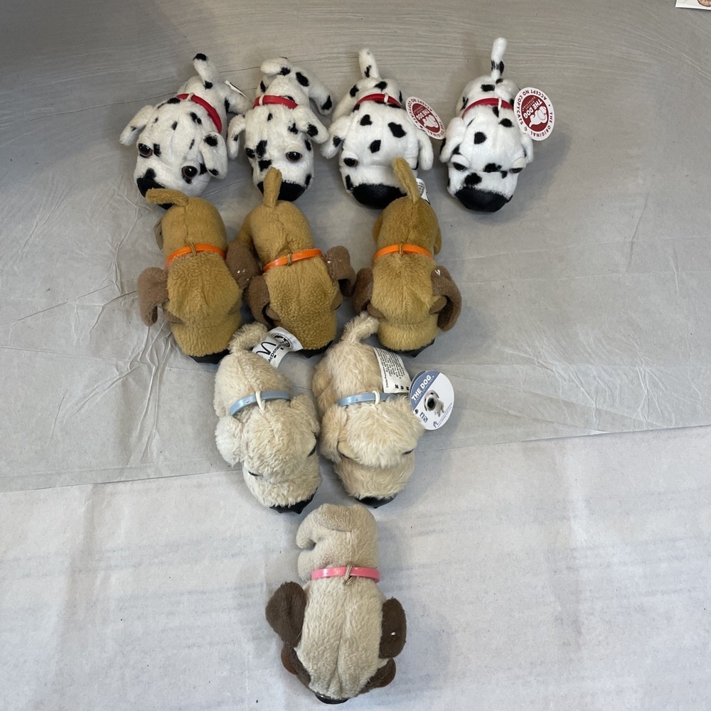 10‎ Vintage McDonald's Toy Stuffed Plush The Dog Some NWT